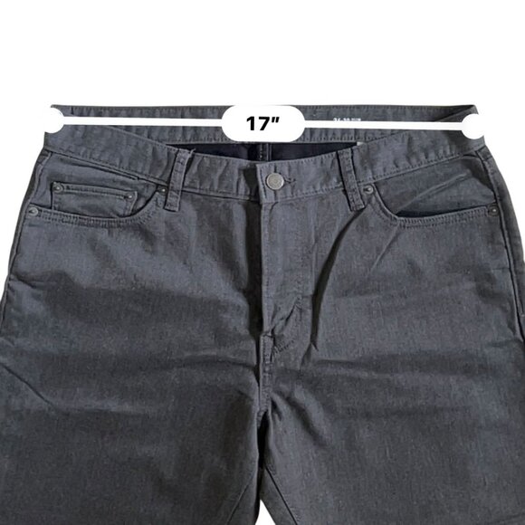 Banana Republic Jeans Mens 34x30 Gray Traveler Slim Fit Performance Denim Pants - Picture 11 of 13